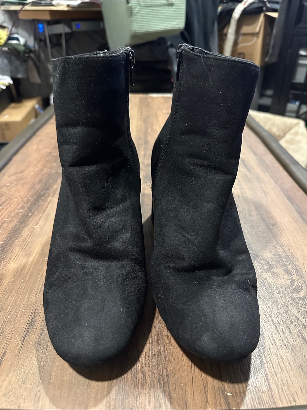 New Look Black Stretch Ankle Booties